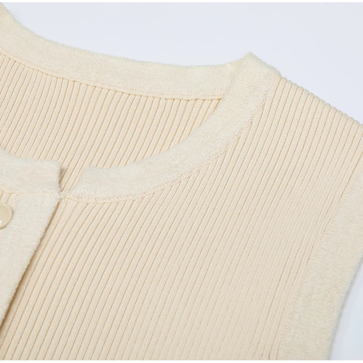 Vestido com Mescla de Linho