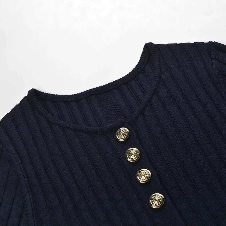 Vestido Básico com Botões