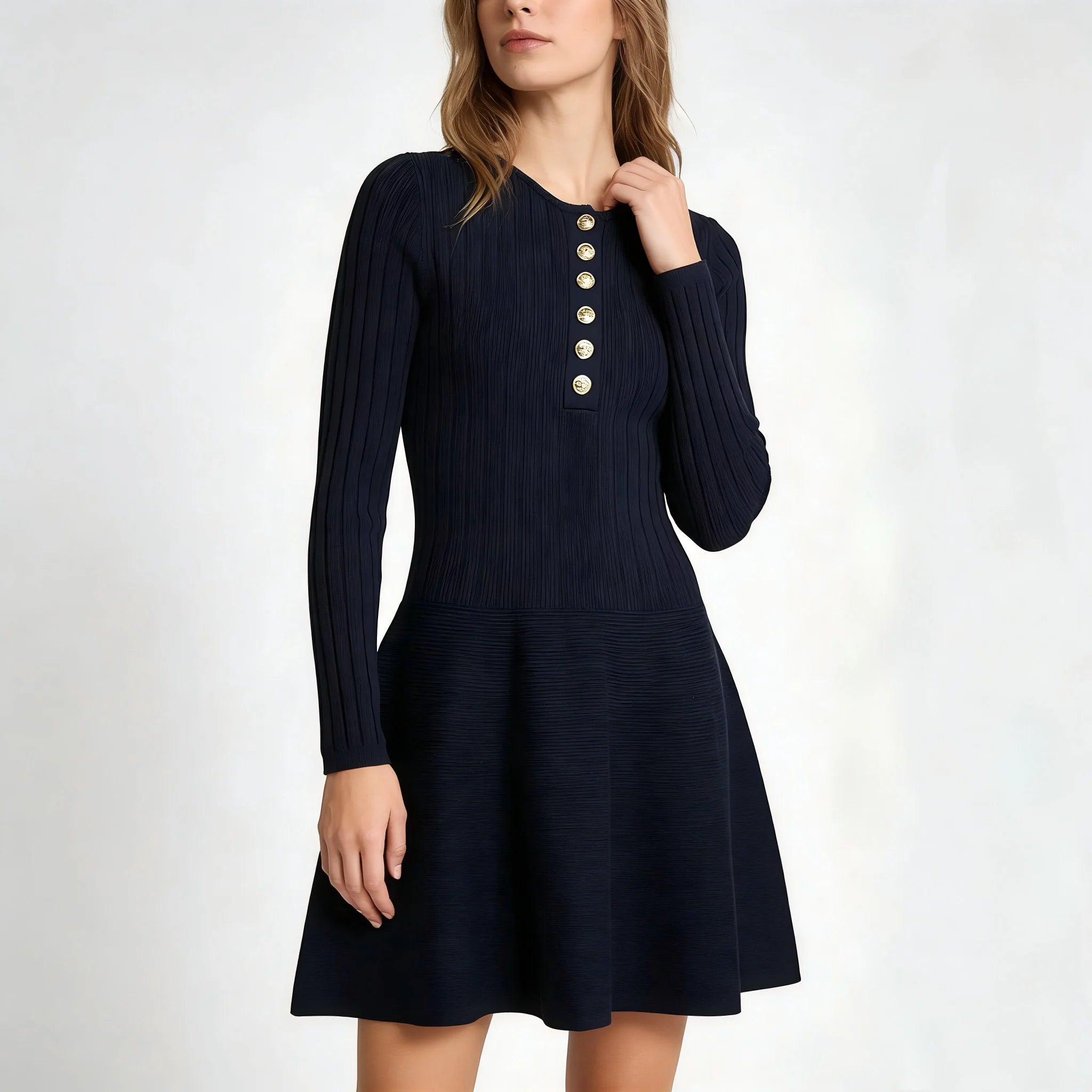 Vestido Básico com Botões