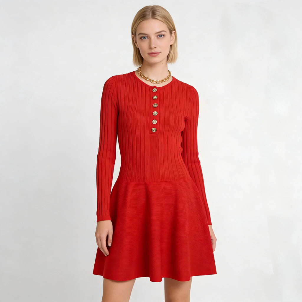 Vestido Básico com Botões