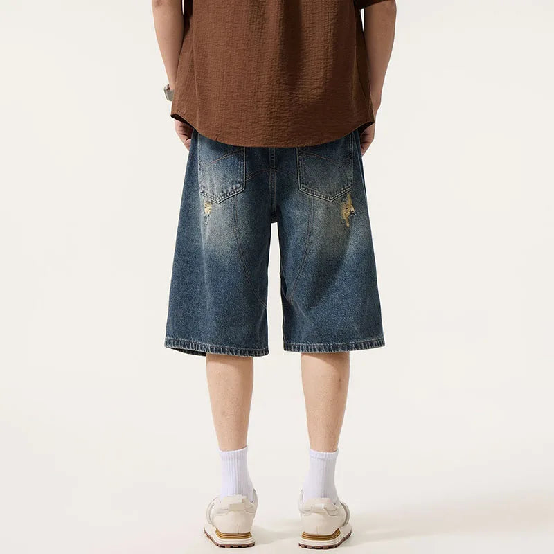 Calção Jeans Rasgado